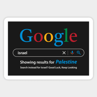 Palestinians human rights support design, Google Search Israel free Palestine -Wht Magnet